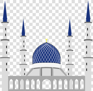 Sultan Salahuddin Abdul Aziz Shah Mosque Vector Image   Masjid Shah Alam Vector  HD Png Download