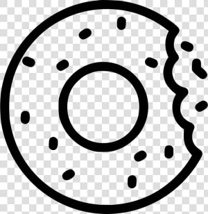 Donut Doughnut Cookie Desert Sweets Comments   Donut Png Black And White  Transparent Png