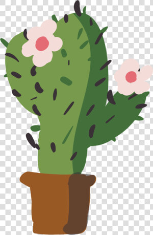 Barbary Fig Cactaceae Drawing Nopal Watercolor Painting   Flower Cactus Png  Transparent Png