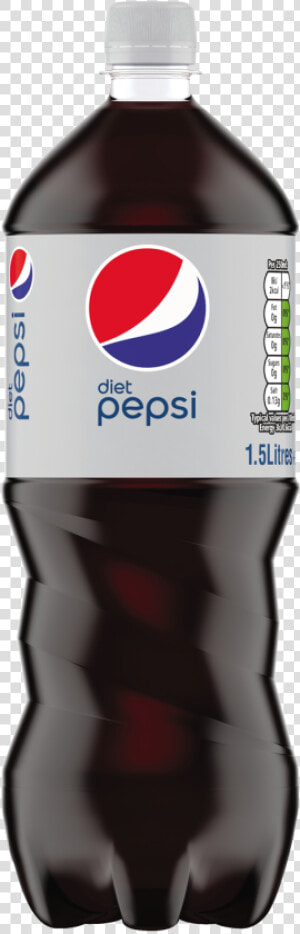 Pepsi Diet Bottle 12 X   Diet Pepsi 1 5 L  HD Png Download