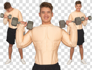 Deluxe Muscle Suit Costume   Biceps Curl  HD Png Download