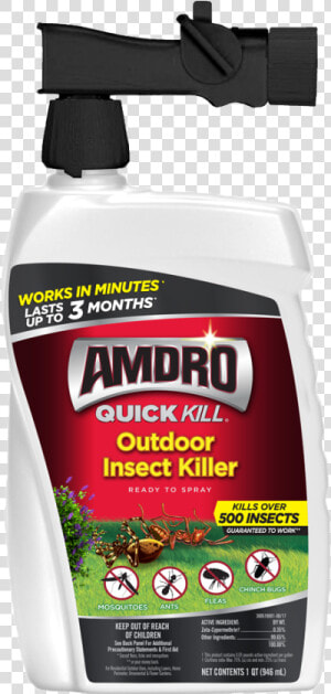 Amdro Quick Kill Outdoor Insect Killer Rts 32oz   Amdro Mosquito Yard Spray  HD Png Download