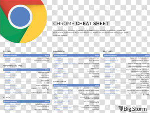 Illustrated Table Of Chrome Keyboard Shortcuts   Circle  HD Png Download