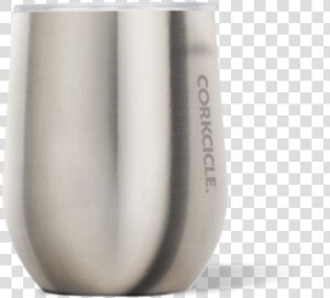 Corkcicle 12 Oz Stemless Brushed Steel  HD Png Download