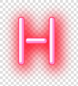 H Neon Letter Sticker By Stickers Free   Transparent Neon Letters  HD Png Download