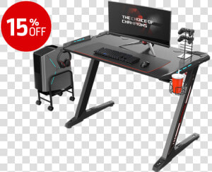 Eureka Ergonomic® Z1 S Gaming Desk With Led Lights    Eureka Ergonomic Gaming Desk  HD Png Download