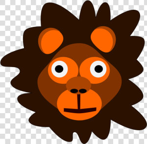 Lion Head Svg Clip Arts   Animasi Kepala Hewan Png  Transparent Png