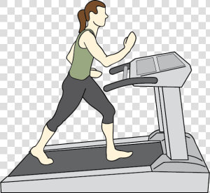 Transparent Physical Therapy Clip Art   Treadmill Walking Clipart  HD Png Download