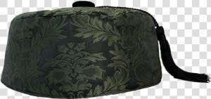 Our Olive Brocade Smoking Cap With Black Lining Is   Handbag  HD Png Download