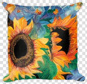 Girasoles Pillow   Sunflower  HD Png Download