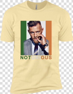 Conor Mcgregor Notorious Nl3600 Next Level Premium   T shirt  HD Png Download