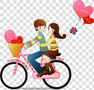 B  ✿  Valentines Day Couple  Love Valentines  Wedding   Valentines Day Romantic Cartoon  HD Png Download