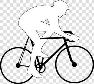 Cyclist Silhouette  HD Png Download