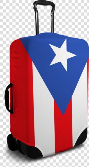 Puerto Rico Flag Suitcase Cover Data large Image  HD Png Download