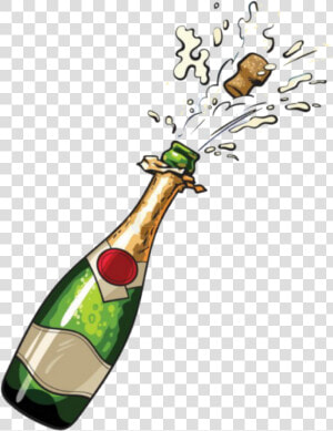  champagne  celebrate  bottle   Champagne Bottle Drawing  HD Png Download