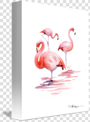 Druki Artystyczne Flamingos Abstract Watercolor Painting   Flamingo  HD Png Download