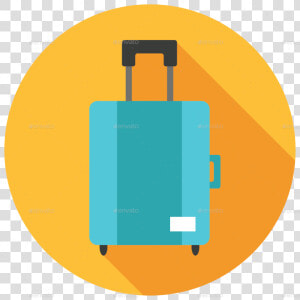 Suitcase Travel Icon   Flat Travel Icon Png  Transparent Png