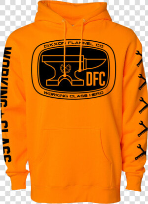 Orange Hi Viz Pull Over Hoodie   Orange Sweatshirt  HD Png Download