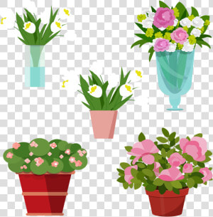 Vase Vector Plant   Transparent Flower Vase Clipart  HD Png Download