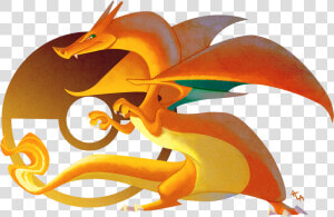 Charizard Transparent Flying   Pokemon Charizard Fanart Flying  HD Png Download