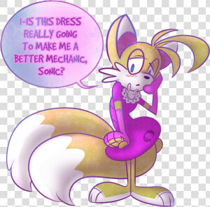 Tails In A Dress   Tails The Fox Dress  HD Png Download