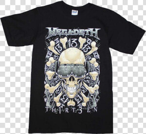 Megadeth T Shirt   Megadeth Thirteen T Shirt  HD Png Download