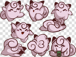 Clefairy Doodles I’m Working On My Redbubble Shop    Cartoon  HD Png Download