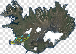 Iceland Map  HD Png Download