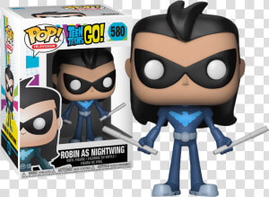 Funko Pop Vinyl   Funko Pop Robin As Nightwing  HD Png Download