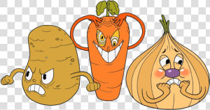 Vegetables Clipart Root Crop   Cuphead The Root Pack  HD Png Download