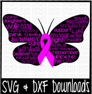 Cancer Awareness Svg   Breast Cancer Butterfly Cut   Papilio  HD Png Download