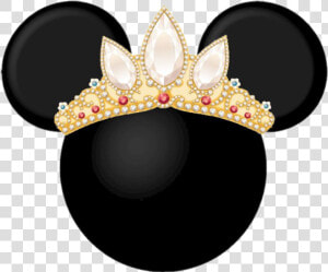 Princess Queen Crown Royal Royalty Gold Mickey Mickeymo   Minnie Mouse With Crown  HD Png Download