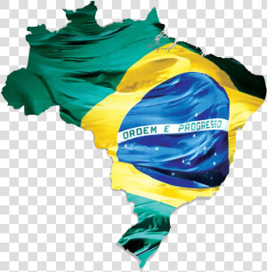 Bandeira Do Brasil   Mapa Brasil Com Bandeira  HD Png Download