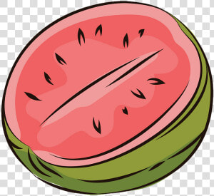 Watermelon Clipart Half   Watermelon  HD Png Download