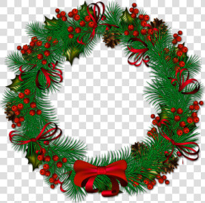 Fullsize Of Christmas Wreath Png Large Of Christmas   Transparent Background Christmas Wreath Png  Png Download