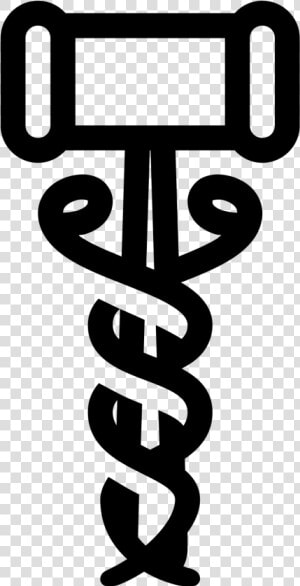 Caduceus Medical Icon   Staff Of Hermes  HD Png Download