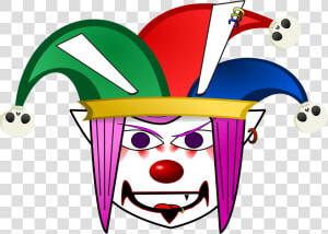 Transparent Clown Clipart Png   Clown Clipart Evil  Png Download