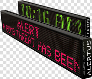 Alertus Led Marquee   Led Display  HD Png Download