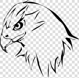 Hawk Png Black And White   Clip Art Hawk  Transparent Png