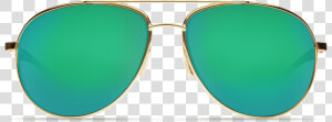 Costa Del Mar Wingman Sunglasses In Gold  Metal Frames   Circle  HD Png Download