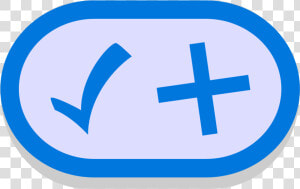 Symbol Tick Plus Blue   Tick Plus  HD Png Download