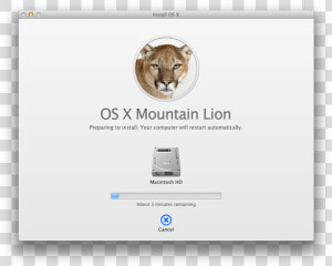 Mountain Lion First Impressions   Mac Os X Mountain Lion  HD Png Download