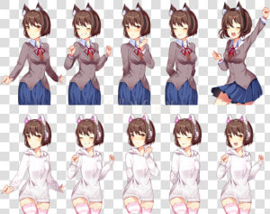 Transparent Doki Doki Png   Doki Doki Literature Club Sprites  Png Download