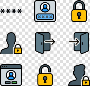 Icons Free Vector   Login Icona  HD Png Download