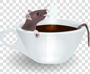 Rat In Coffee Clip Arts   Rat In The Box Clipart  HD Png Download