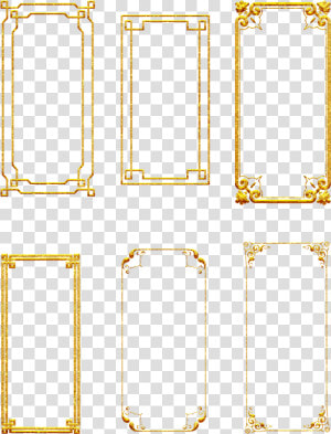 Gold Gorgeous Retro Chinese Style Png And Psd   Parallel  Transparent Png