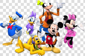 Mickey Mouse Minnie Mouse Donald Duck Goofy Pluto   Mickey Mouse Characters Png  Transparent Png