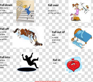 Fall Over Phrasal Verb  HD Png Download