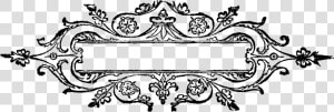 Fancy Line Designs Png   Vintage Borders And Frames  Transparent Png