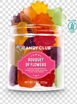 A Cup Of Bouquet Of Flowers Candy   Flower Bouquet  HD Png Download